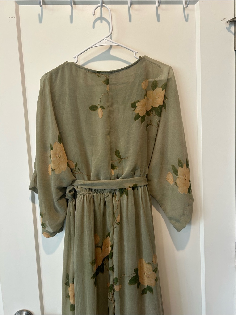 Baltic Born Kia Kimono Maxi Dress in Sage Green - Picture 10 of 11